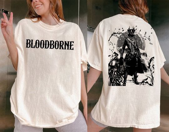 Bloodborne - Hunter And Lamp Messengers Shirt, Vintage 90s Bloodborne Tee, Bloodborne Graphic Tee