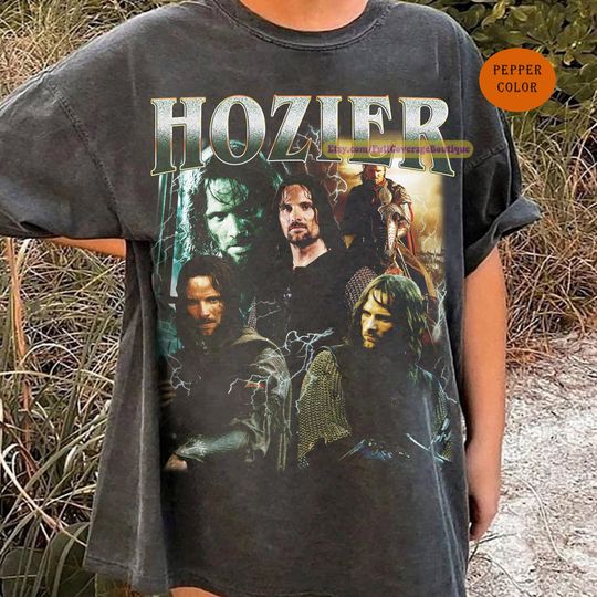 Vintage Hozier Shirt, Lord Of The Rings Hozier Aragon Shirt, Hozier Funny Meme Shirt