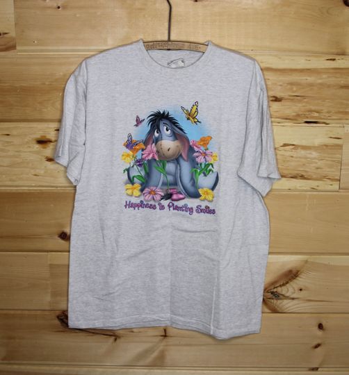 Vintage Disney Winnie The Pooh Eeyore Happiness is Planting Smiles