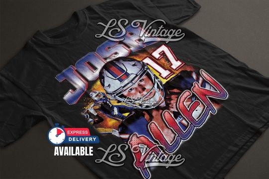 Josh Allen Shirt Vintage Josh Allen Graphic Tee