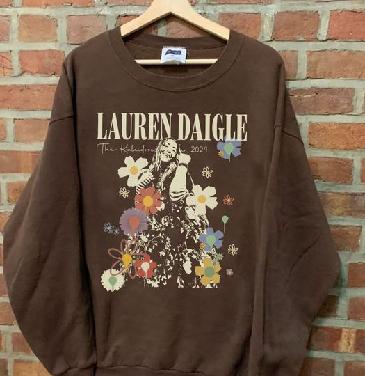 Lauren Daigle The Kaleidoscope Tour Vintage 90s 2024 Concert Sweatshirt, NEW 2024 Lauren Daigle The Kaleidoscope Tour