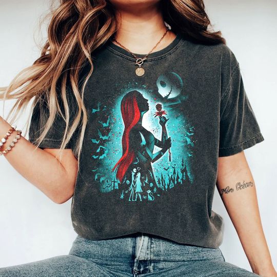 Retro Disney Nightmare Before Christmas Sally Portrait Mineral Washed T-shirt