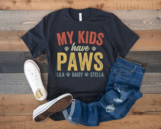 Personalized Dog Mom Shirt, Custom Cat Mom Shirt, Dog Owner Gift, Funny Gift for Dog Lover