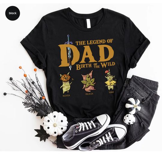 Personalized Dad The Legend Of Dad T-Shirt, Zelda Korok  Dad Shirt