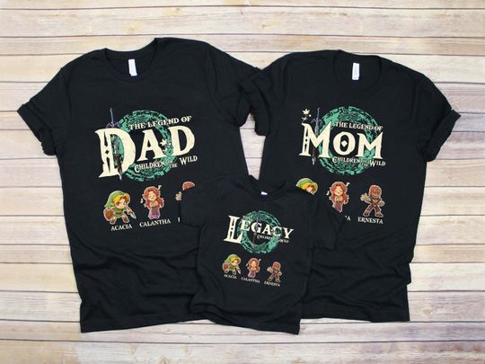 Personalized The Legend Of Mom Shirt, Zelda Mom Shirt, Custom Zelda Shirt