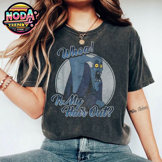 Disney Villains Hercules Hades Shirt, Whao Is My Hair Out Mineral Wash T-shirt