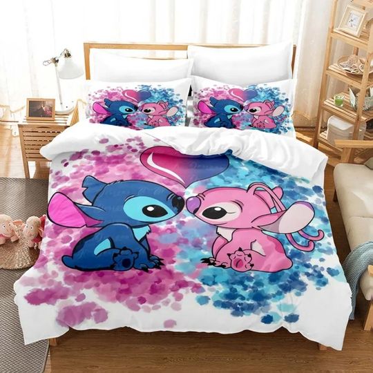 Disney Stitch Quilt Cover Cartoon Anime Duvet Printed Comforter Polyester Bedding Set Disney Stitch Quilt Cover Cartoon Anime Duvet Printed Comforter Polyester Bedding Set