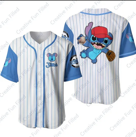 Disney Vintage Oversized Baseball Jersey for Kid, Lilo and Stitch
