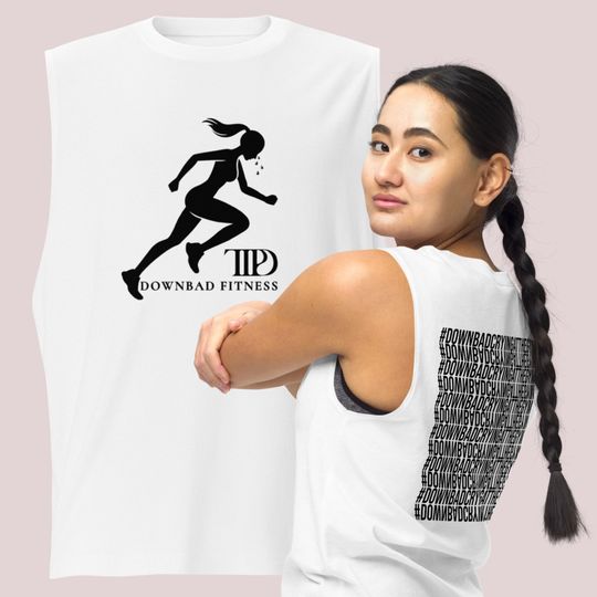 Down Bad Crying at the Gym Tortured Poets Department TTPD White Fitness Tank
