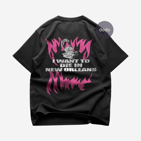 Premium Suicideboys Back T-Shirt - I Want To Die In New Orleans