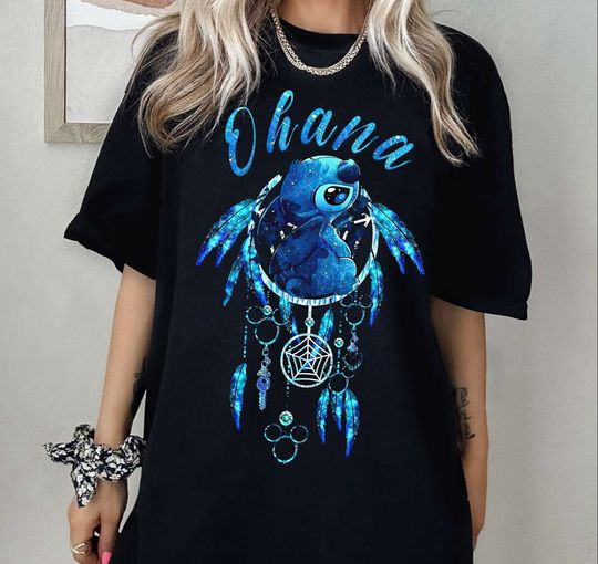 Vintage Dreamcatcher Ohana Stitch Shirt, Disney Stitch Shirt