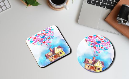 Disney Up, House on Balloons, Carl and Ellie Coaster