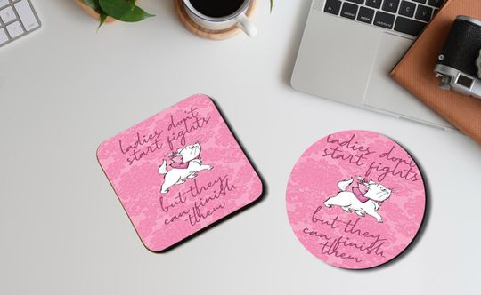 Disney The Aristocats Cute Marie Quote Coaster