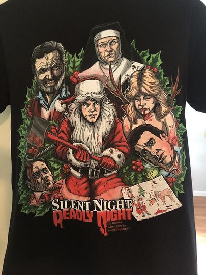 Silent Night Deadly Night - Survive Christmas T-Shirt Officially Licensed