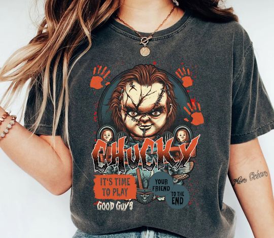 Chucky Shirt Horror Scary Movie American Halloween 2023