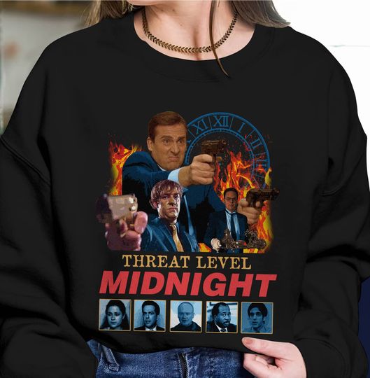 The Office Threat Level Midnight Shirt | Michael Scott Shirt | Vintage The Office Tv Show | The Office Quote Shirt
