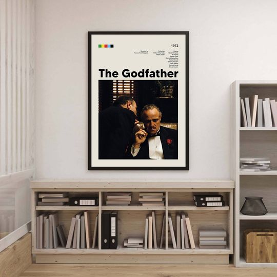 The Godfather Poster The Godfather 1972 Poster Vintage Movies Poster Vito Corleone Poster Modern Print Poster