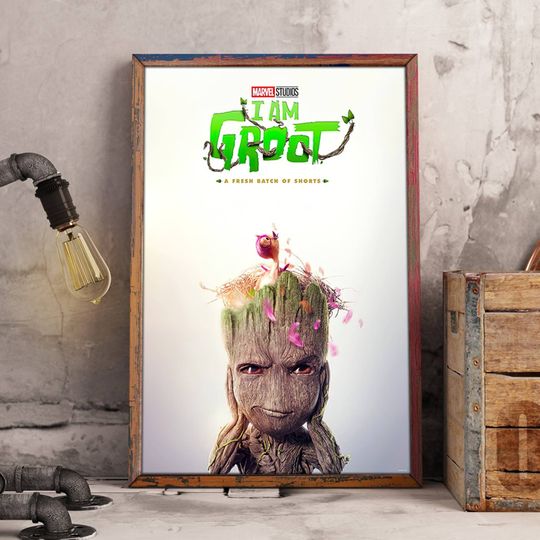 I Am Groot Poster | Baby Groot Poster |  I Am Groot Movie Poster | Guardians of the Galaxy Poster Home Decor