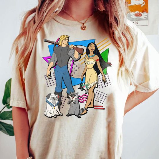Retro Disney Pocahontas Characters Shirt, Walt Disney World T-shirt