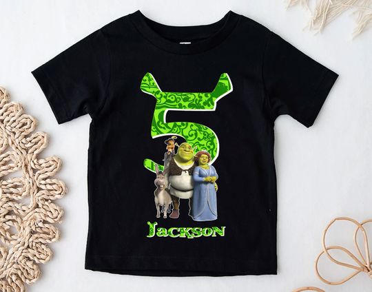 Personalized Shrek Shirt Shrek Birthday Party, Shrek and Fiona Shirt, Memes Shrek Shirt, Custom Shirt, Shrek Gift