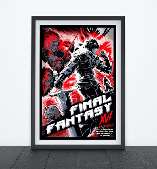 BLESSING of the PHOENIX Video Game Poster, Video Game Art