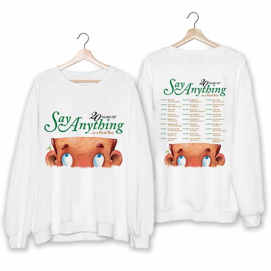 Say Anything 2024 Tour Shirt, 2024 Is a Real Boy 20th Anniversary Tour Shirt