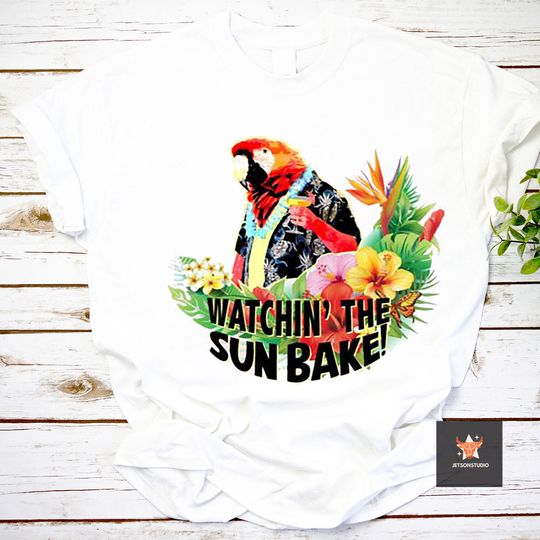 Watchin The Sun Bake Jimmy Buffet Vintage T-Shirt,  Jimmy Buffett Shirt