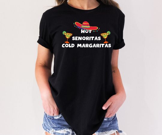 Discover Hot Senoritas Cold Margaritas Shirt, Retro Jimmy Buffett In Memory Of Jimmy Buffett Tee