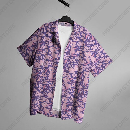Mew Hawaiian Shirt Mew Hawaii Button Up Shirt Gift