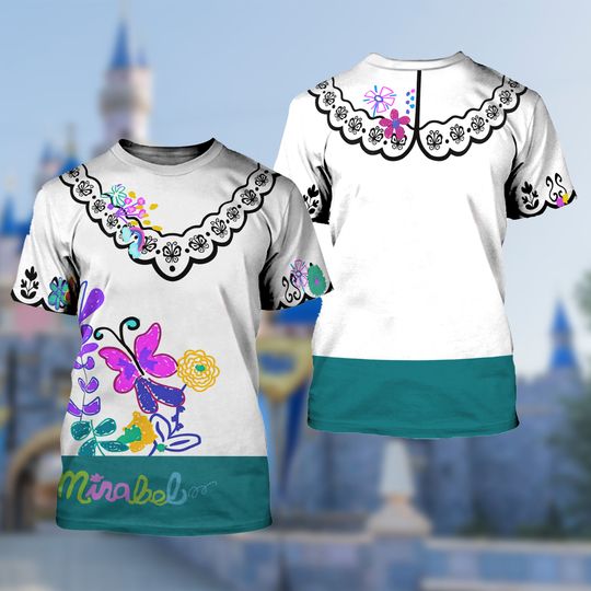 Beauty Inspired All-Over Print Costume Lightweight Women's T-Shirt, Musical Movie 3D Costume