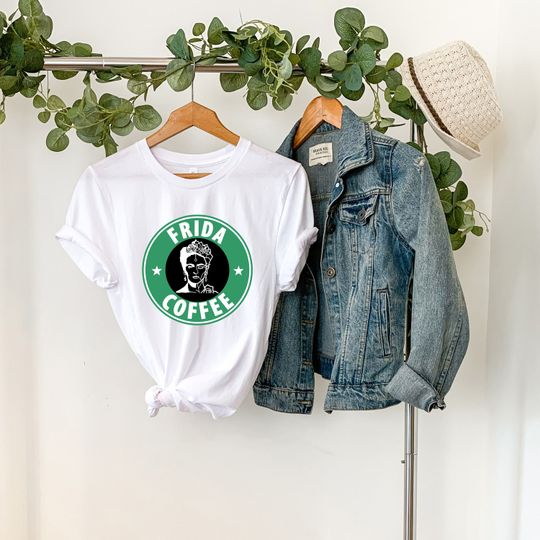 Frida Coffee Shirt, Frida Kahlo Shirt, Frida Shirt, Frida Personalized Shirt