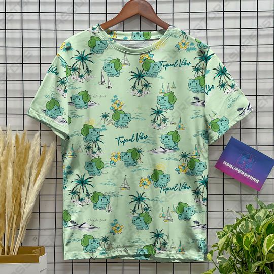 Bulbasaur Green Funny Tshirt Bulbasaur Cute Design Tshirt