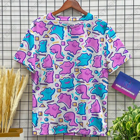 Ditto Cute Design Tshirt Ditto Colorful Teacher Tshirt Anime Shirt