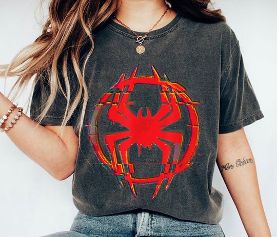 Miles Icon Glitch Shirt, Miles Morales Shirt, Across The Spider-Verse T-shirt, Spider Peter Parker Gift Ideas For Men Women