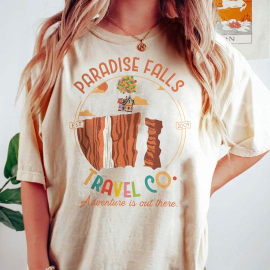 Retro Disney Up Shirt, Paradise Falls Est 2009 Shirt, Adventure Is Out There T-shirt