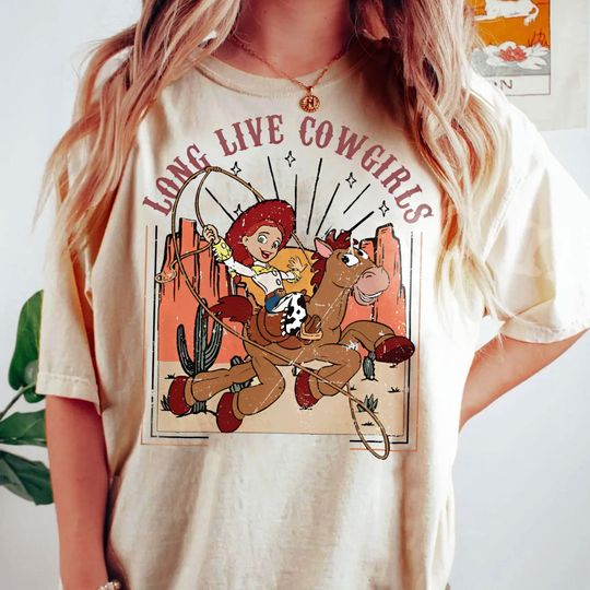 Vintage Disney Toy Story Jessie Shirt, Long Live Cowgirls T-shirt