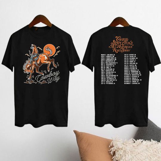 Chris Stapleton 2024 Tour Merch, All American Road Show Shirt