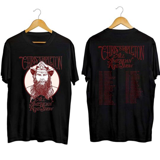 Chris Stapleton 2024 Tour Merch, All American Road Show Shirt