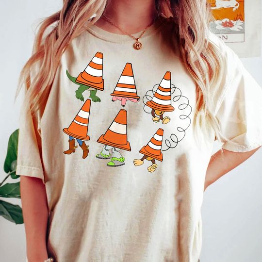 Disney Toy Story Woody Buzz Lightyear Slinky Dog Shirt, Toy Story Traffic Poles T-shirt