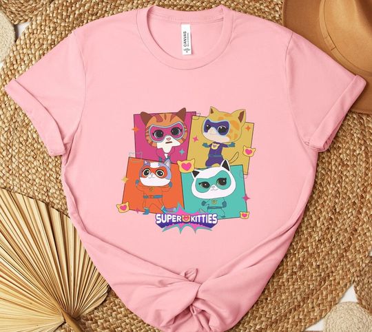 Disney Super Kitties Shirt, Super Kittie Buddy Bitsy Ginny Sparks Hero Shirt