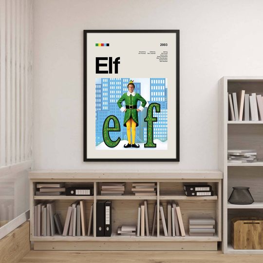 Elf Poster Elf Movies Poster Buddy the Elf Poster Chirstmas Movies Poster
