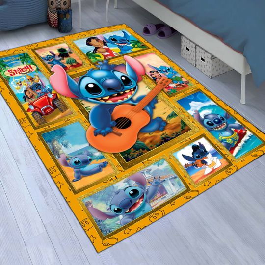 Stitch Disney Rug, Cartoon Home Decor