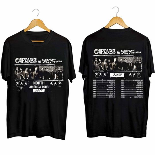Caifanes and Caf Tacvba North America Tour 2024 Double Sided Shirt