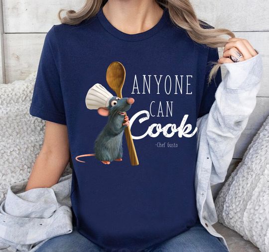 Disney Pixar Ratatouille Remy Anyone Can Cook T-Shirt, Remy Shirt