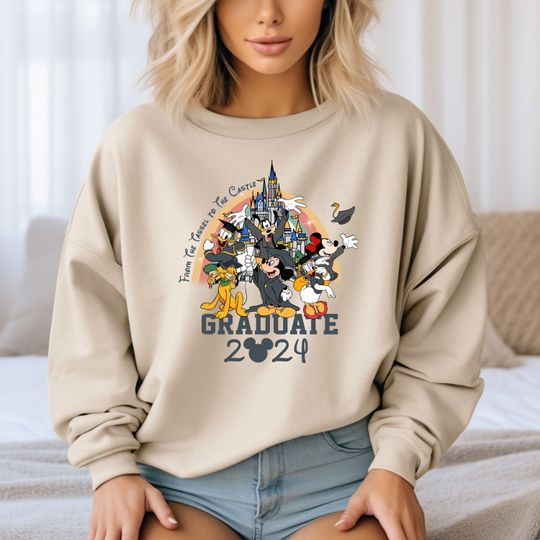 Graduate Mickey And Co Sweatshirt, Disney Grad Trip Sweater, Graduate Gift