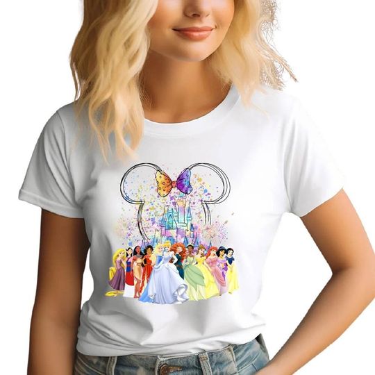 Disney Princess Castle Shirt, Disney Vacation Shirt, Disney Watercolor Tee