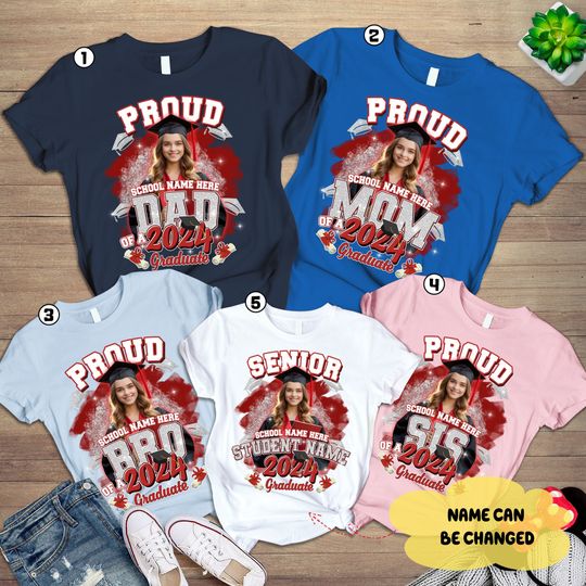 Personalized 2024 Garduation Matching Shirt, Personalized Graduation Shirt