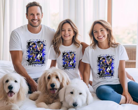 Personalized 2024 Garduation Matching Shirt, Personalized Graduation Shirt