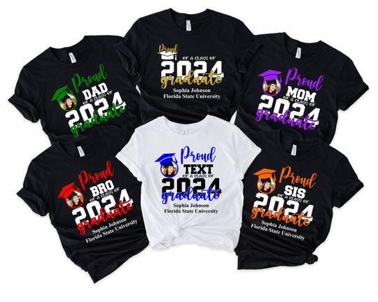 Personalized 2024 Garduation Matching Shirt, Personalized Graduation Shirt