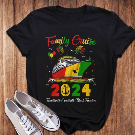 Juneteenth Family Cruise Vacation Trip 2024 Matching Shirt, Juneteenth Holiday Shirt